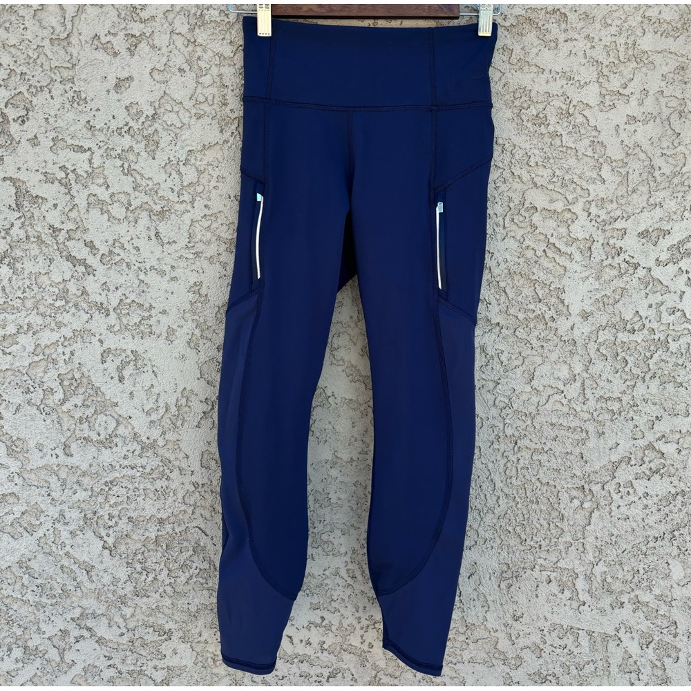ATHLETA Navy Blue Pocket Athletic Leggings